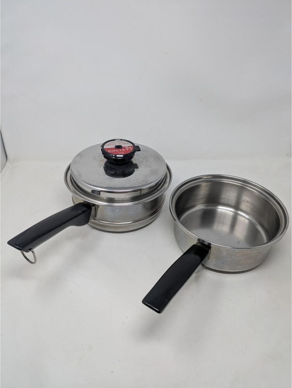 SOCIETY SENSI-TONE Cookware Ultrex 7 T304S Sauce Pan/Stainer Stainless Steel